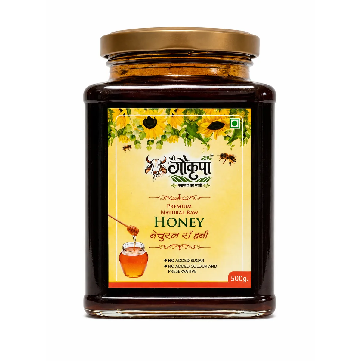 A jar of raw forest honey